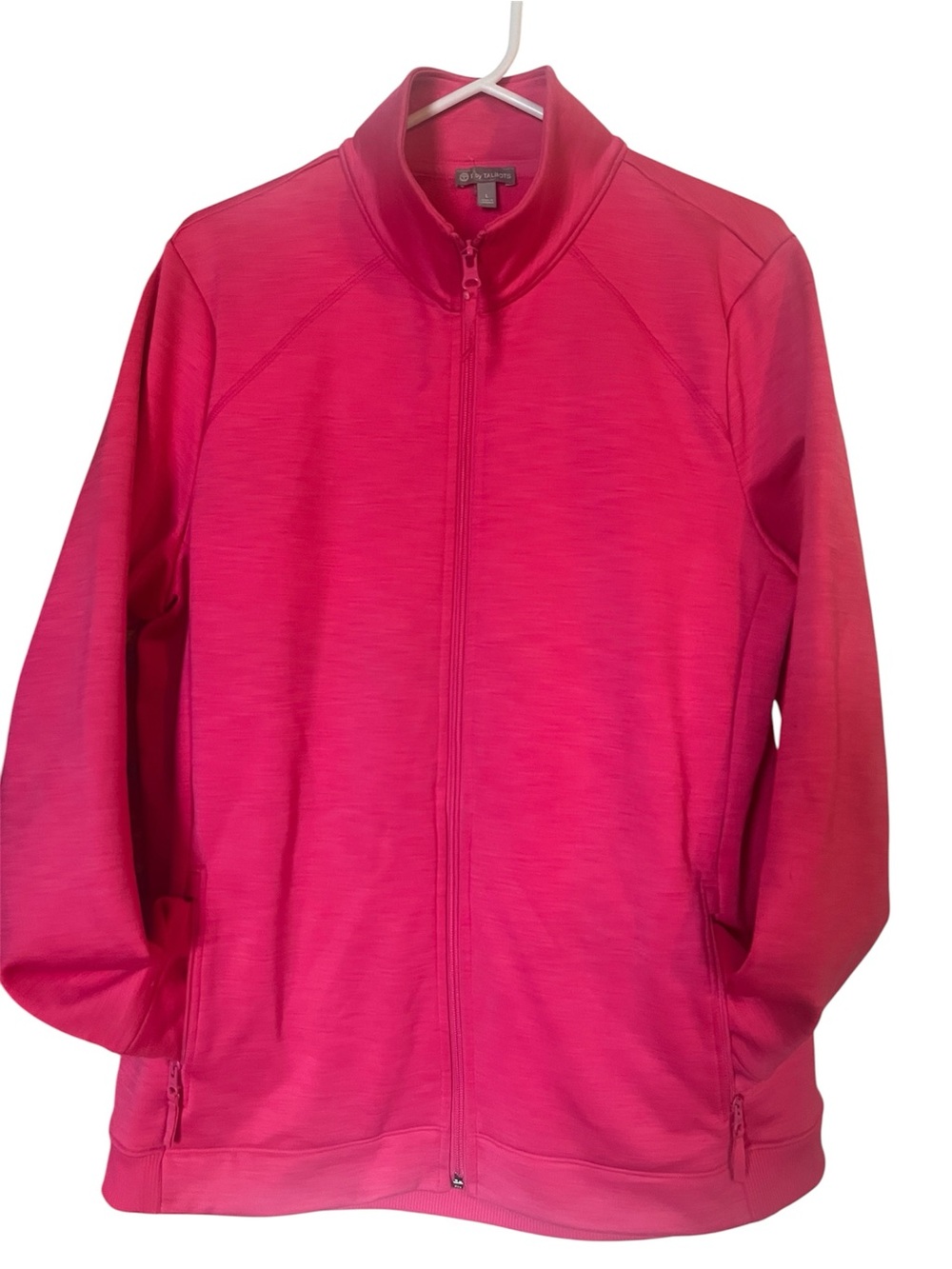 Talbots Bright Pink Full‑Zip Utility Jacket Pink Excellent condition size L.L362